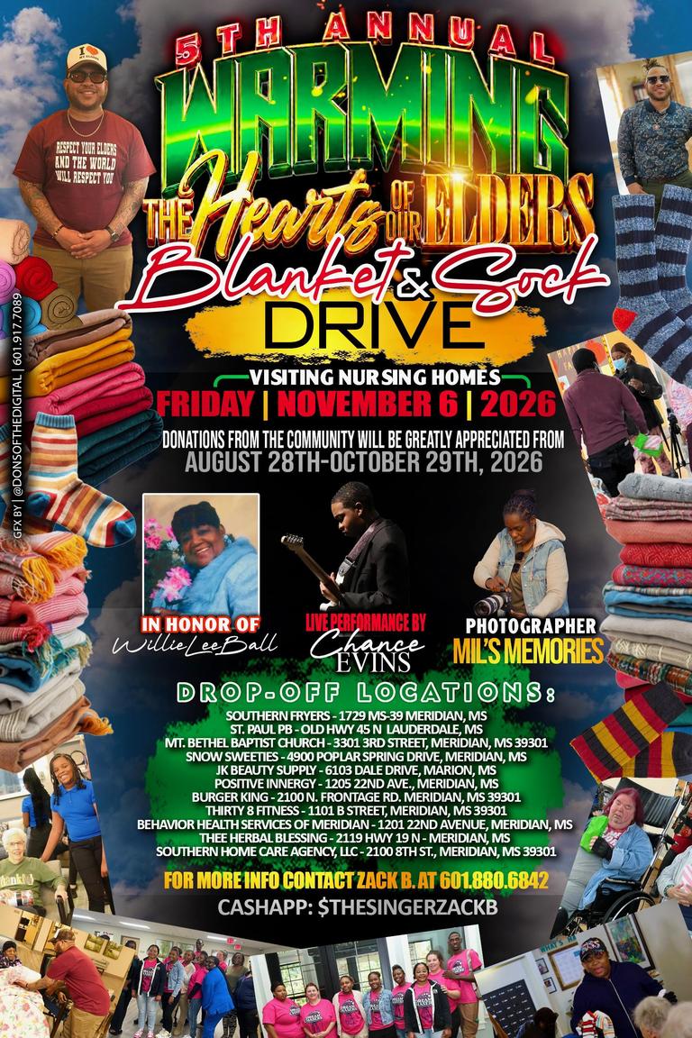 5th Annual Warming the Hearts of Our Elders Blanket & Sock Drive