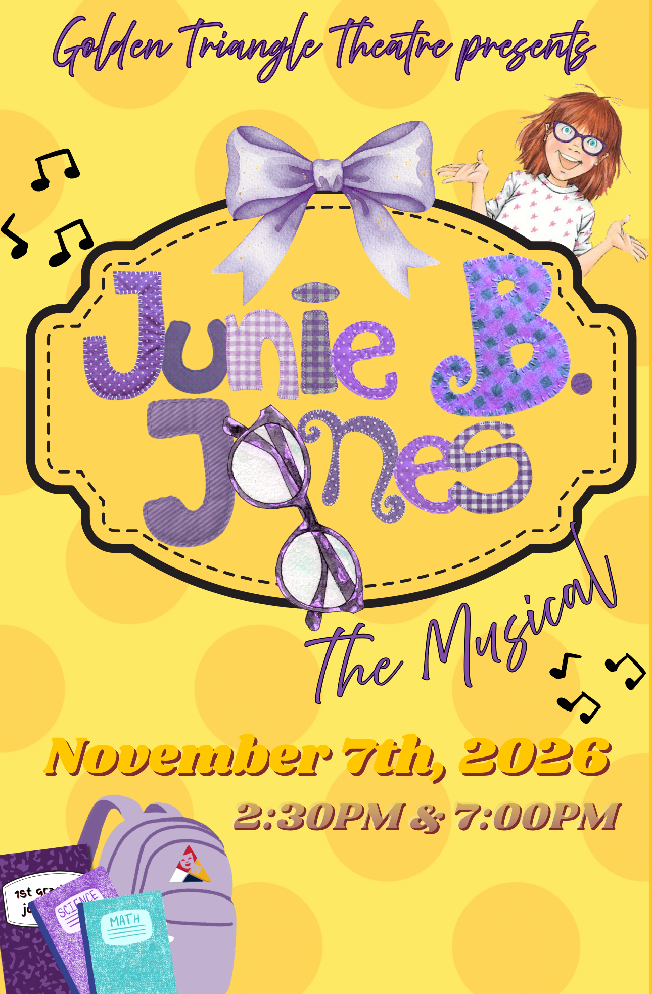 Golden Triangle Theatre presents Junie B. Jones the Musical