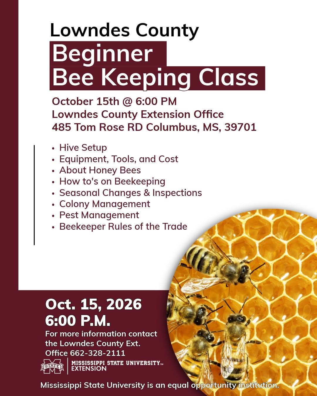 Beginner Bee Keeping Class