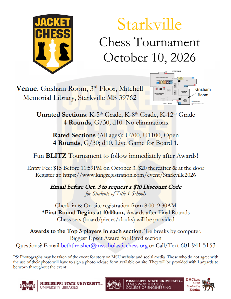 2026 Starkville Chess Tournament
