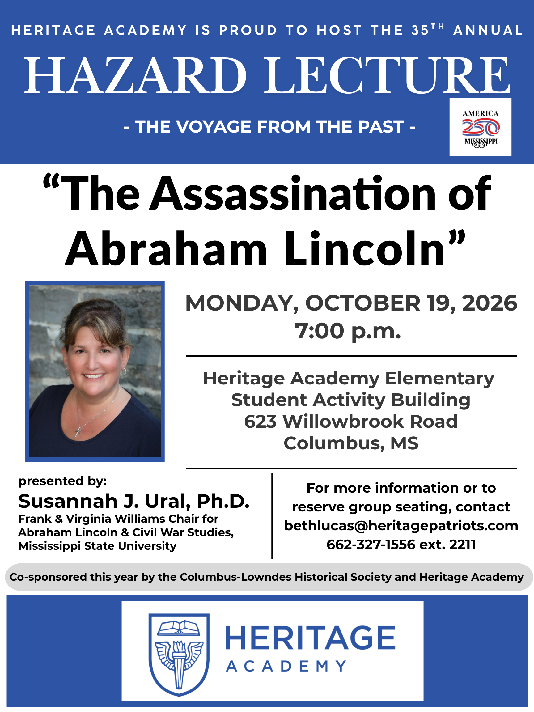 Hazard Lecture: "The Assassination of Abraham Lincoln"
