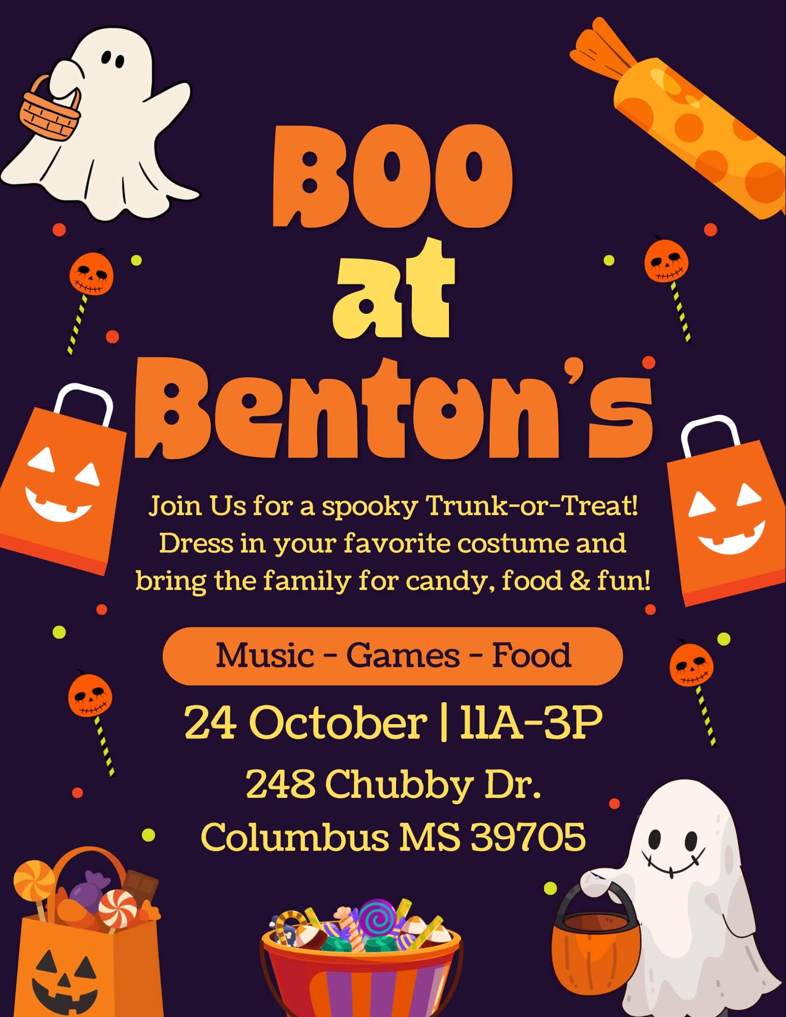 Boo at Benton's